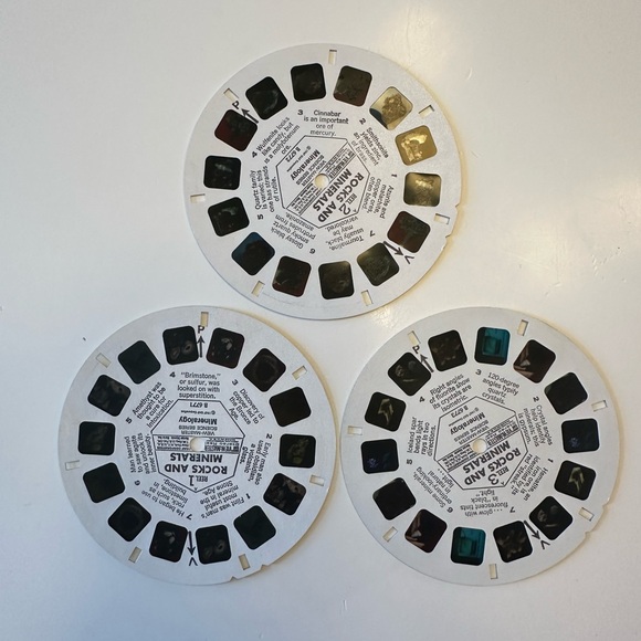 RARE View-Master Rocks and Minerals Vintage Reel Set and Educational Booklet - Picture 7 of 7